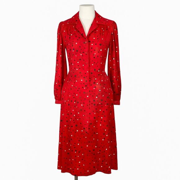 Lady Windsor Dresses & Skirts - Vintage Union Made Lady Windsor Size 16 Made in the USA Polka Dot Dress